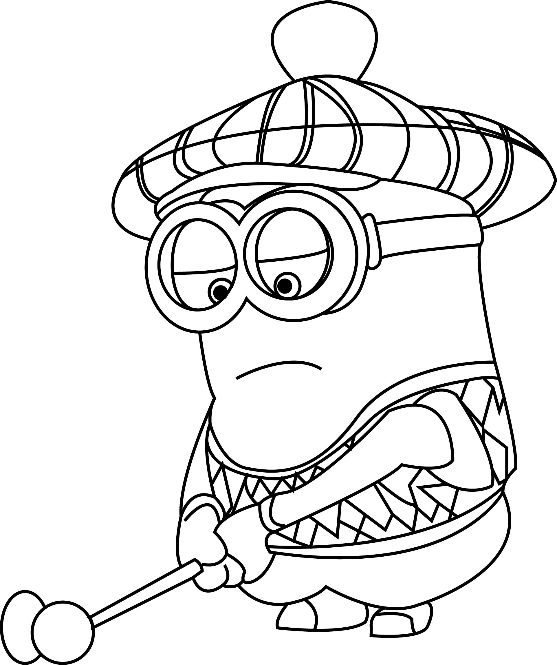 minions kevin coloring pages