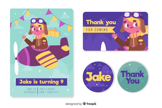 invitation anniversaire garcon a imprimer