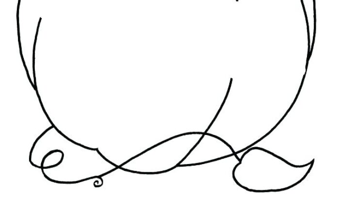 pumpkin vine coloring page