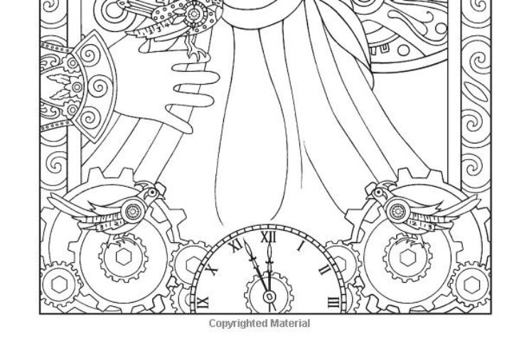 steampunk gothic coloring pages for adults steampunk gothic coloring pages for adults