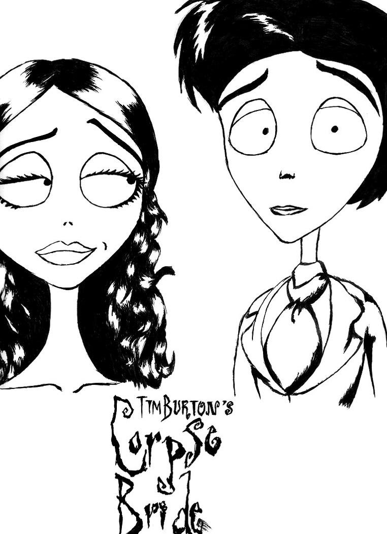 corpse bride coloring pages