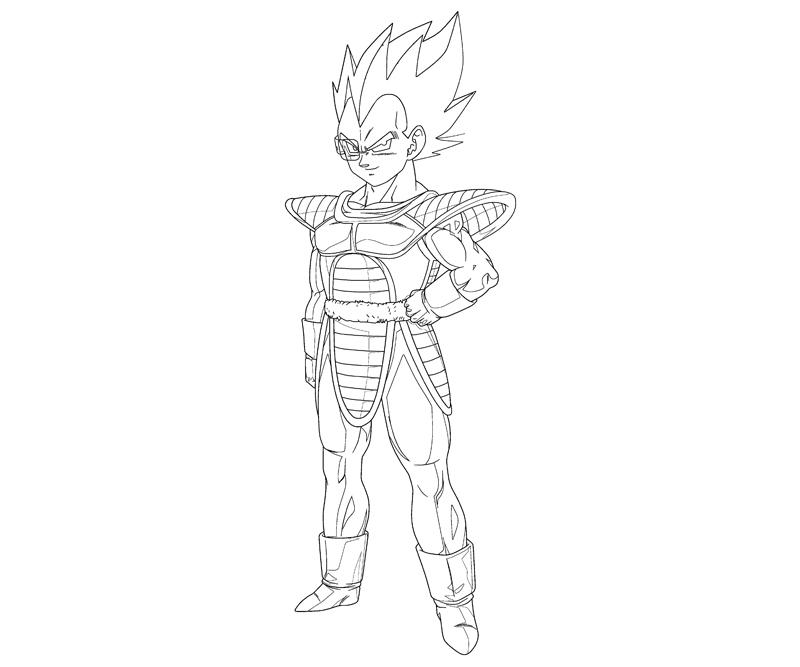 vegeta coloring pages