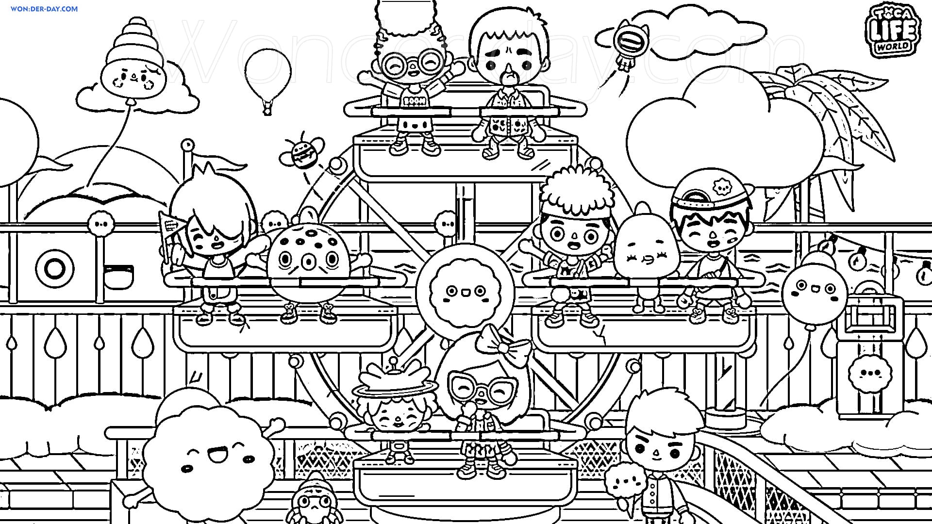 Toca Boca coloring pages - Printable coloring pages