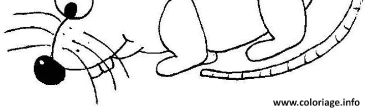 dessin a colorier facile souris