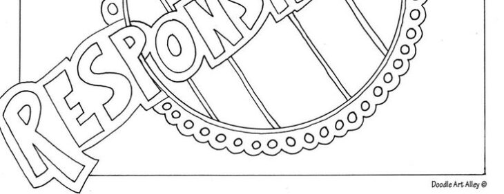 responsibility coloring page responsibility coloring page