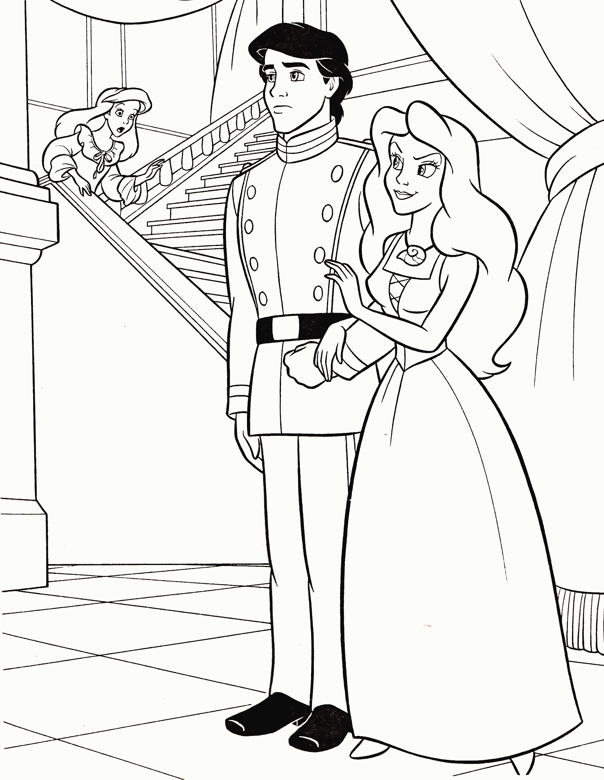 Princess & Prince Coloring Pages - Coloring Home