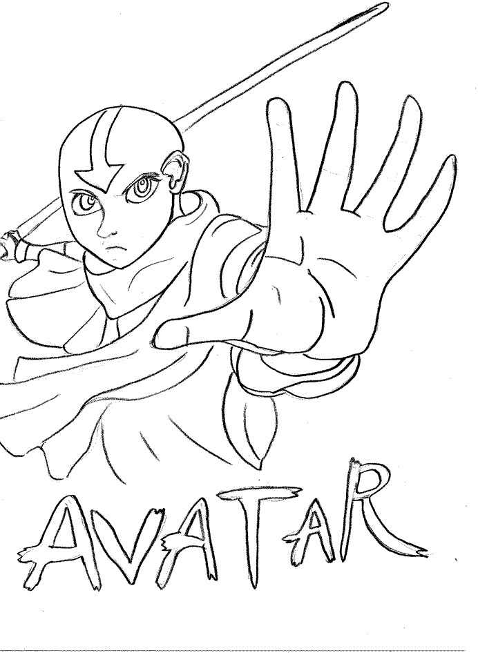 coloring page avatar