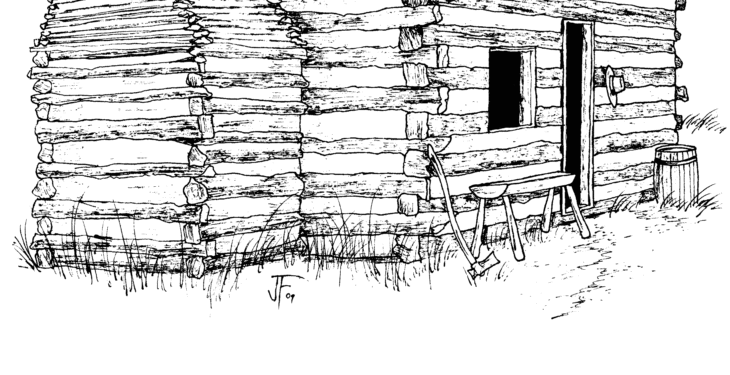 cabin coloring page cabin coloring page