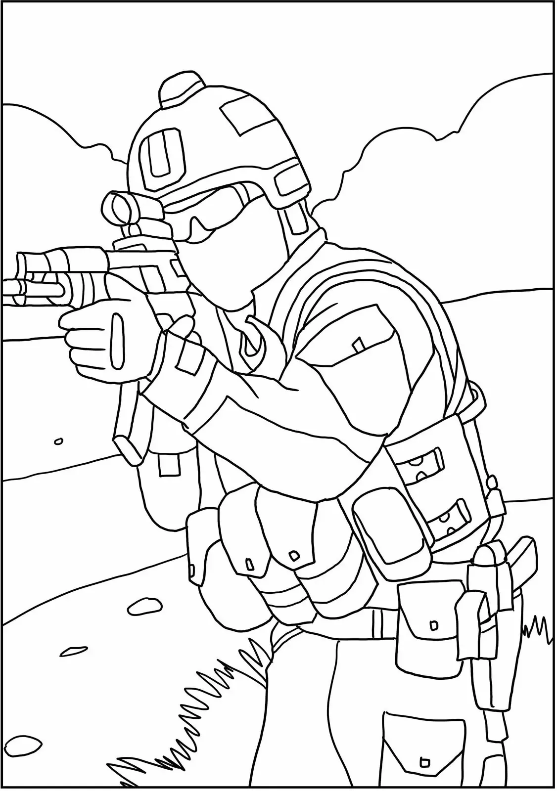 soldier coloring pages pdf