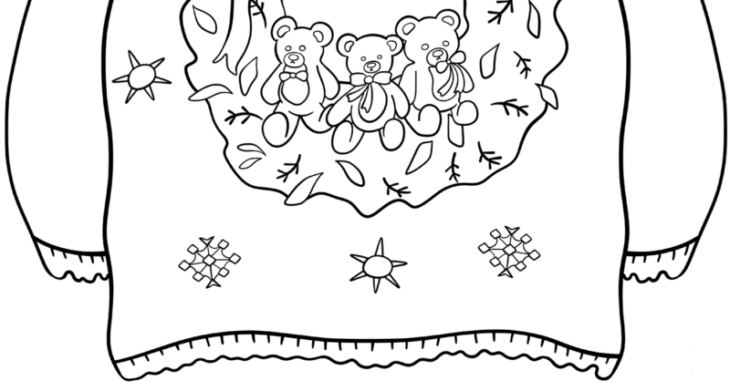 blank ugly sweater coloring pages blank ugly sweater coloring pages