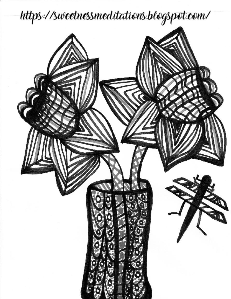 daffodil coloring pages