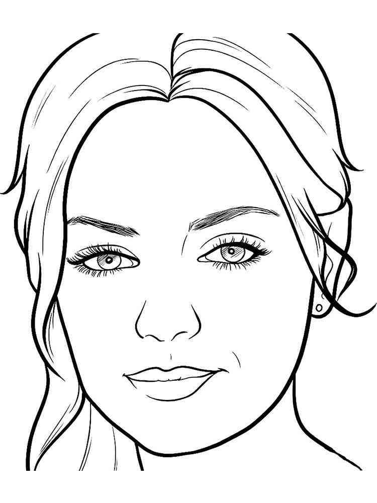 face coloring pages