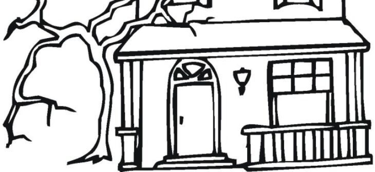 free haunted house coloring pages free haunted house coloring pages