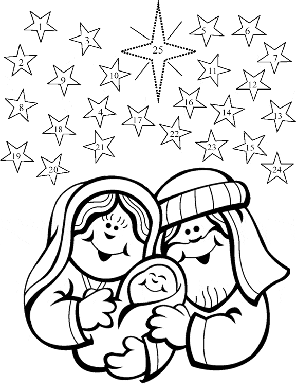 free printable advent coloring pages