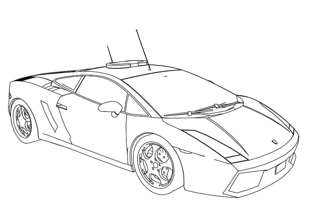 lamborghini coloring page