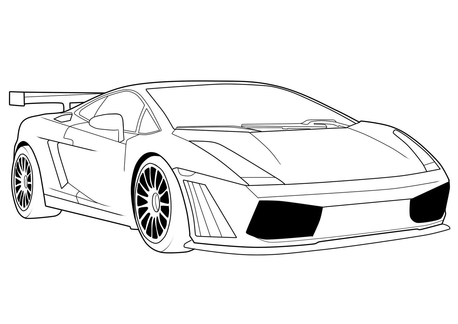 lambo coloring page