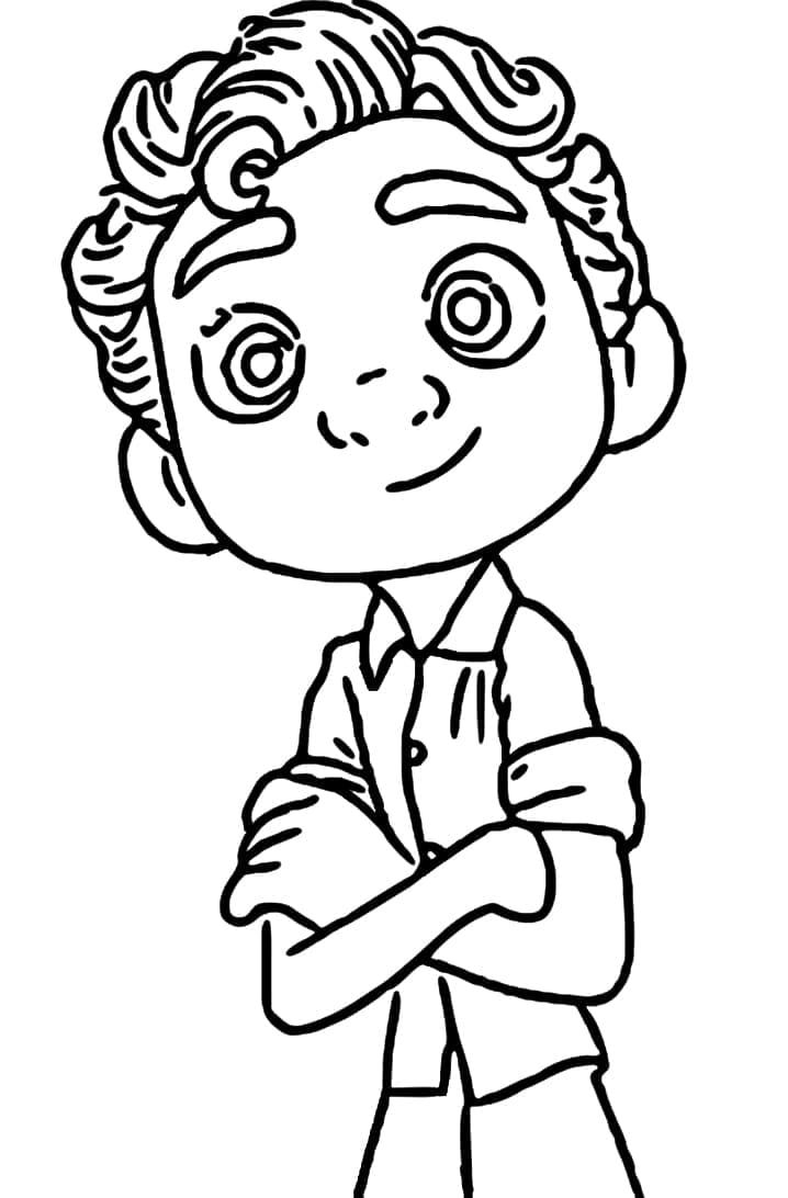 luca coloring page