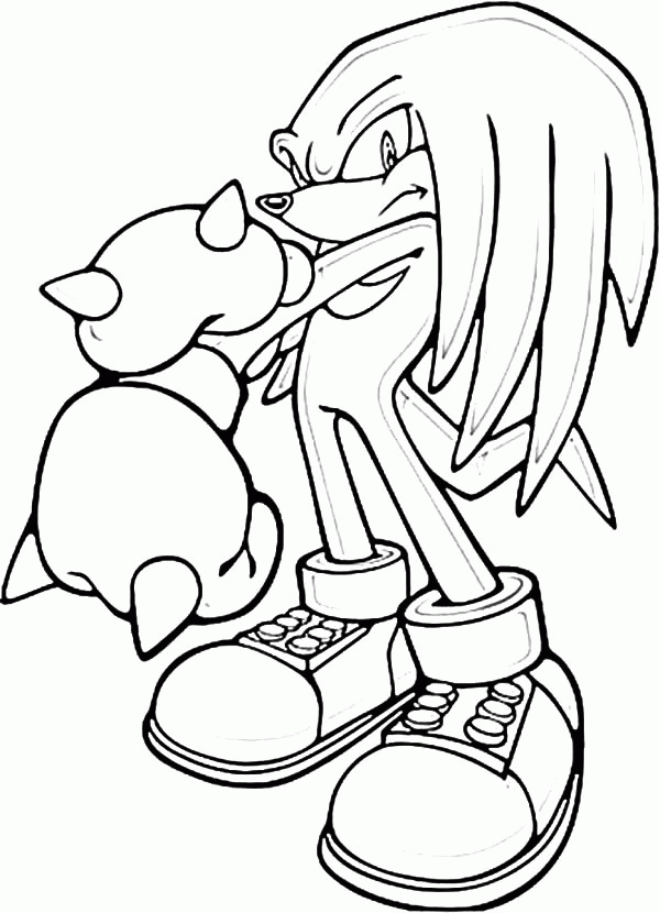 Classic Knuckles Pages Coloring Pages