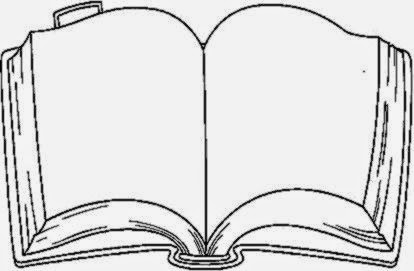 open book coloring page