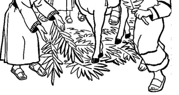 palm sunday coloring page palm sunday coloring page