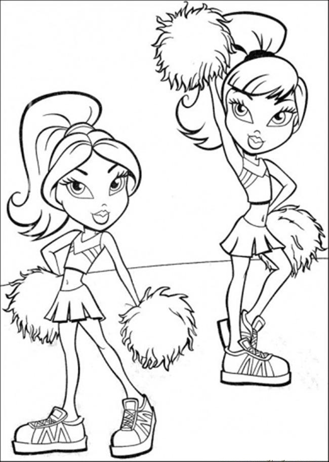 Free Printable Cheerleading Coloring Pages For Kids