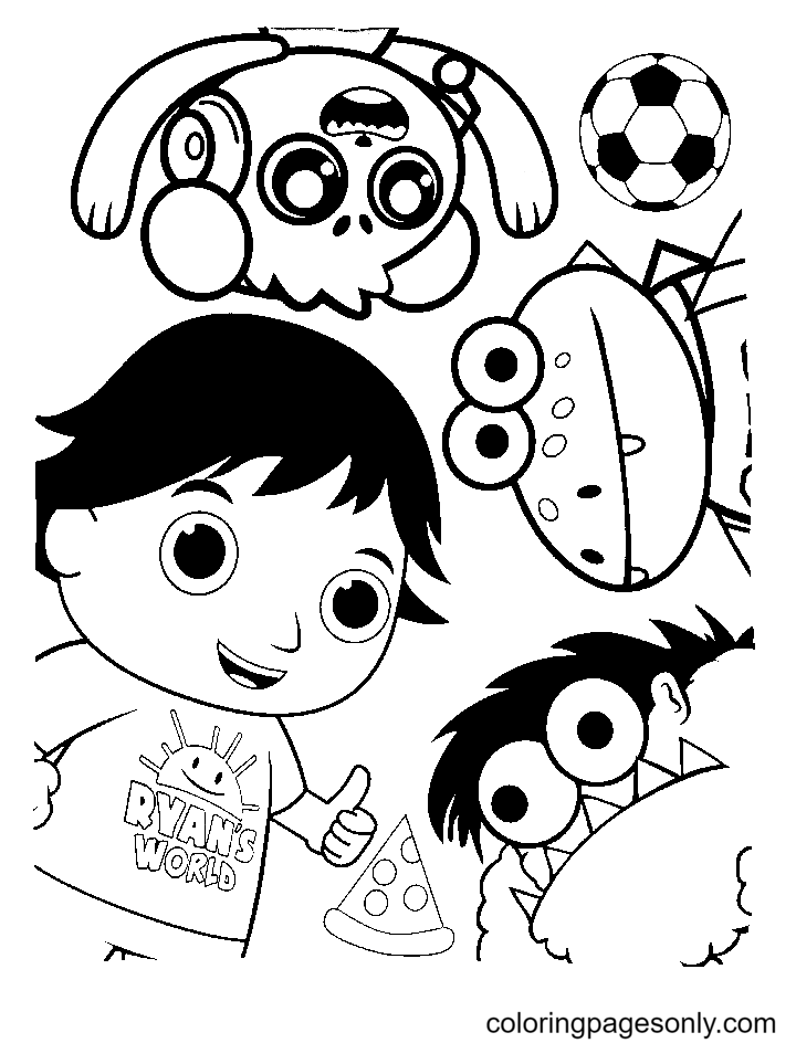 Ryan World Coloring Pages - Coloring Home