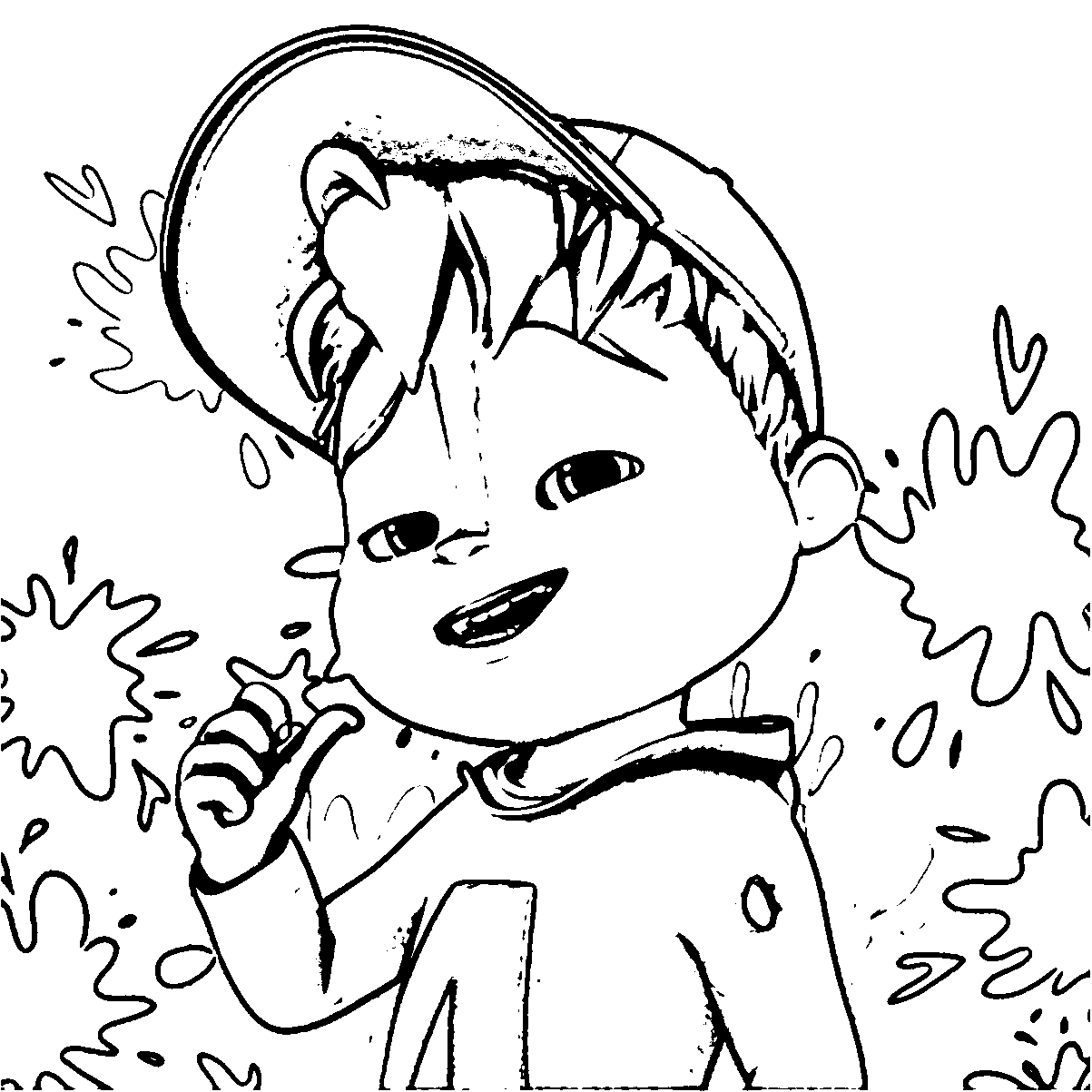 alvin and the chipmunks coloring pages