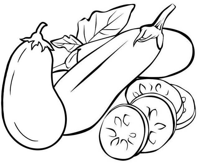 eggplant coloring page