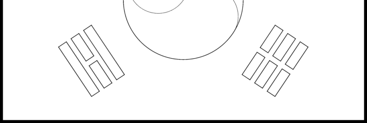 korea flag coloring page korea flag coloring page
