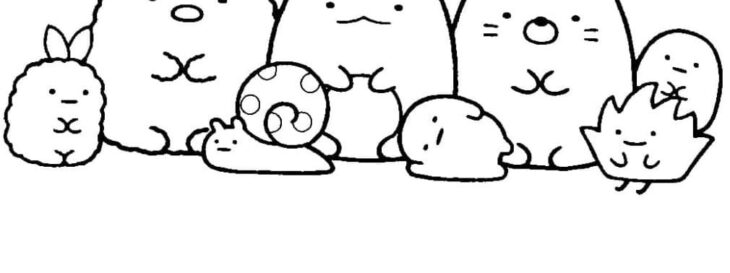 sumikko gurashi coloring pages printable sumikko gurashi coloring pages printable