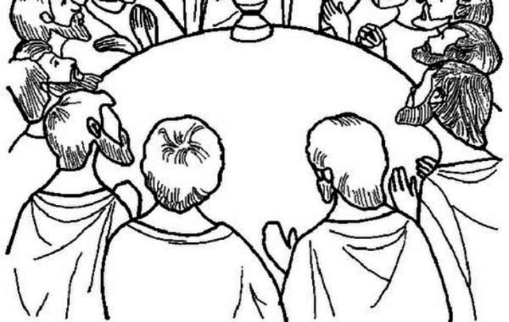 coloring page of the last supper coloring page of the last supper