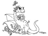 dragons and beasties coloring pages