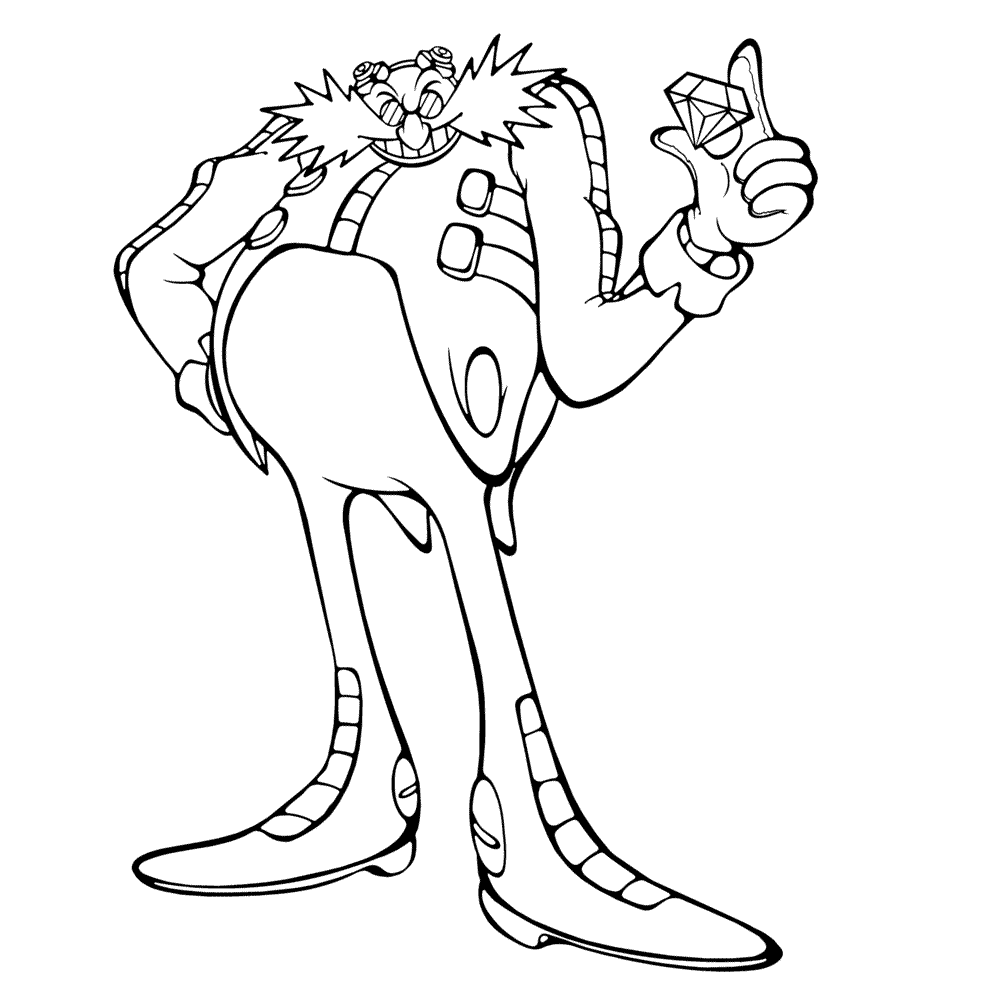 Dr Eggman Coloring Pages - Coloring Home