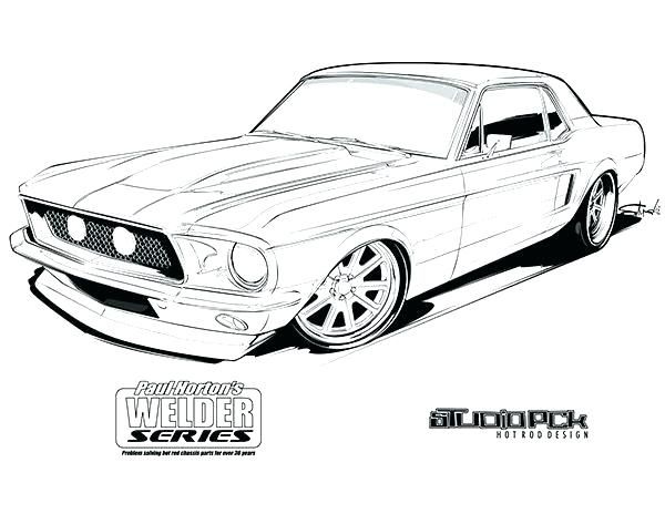 coloring pages mustang