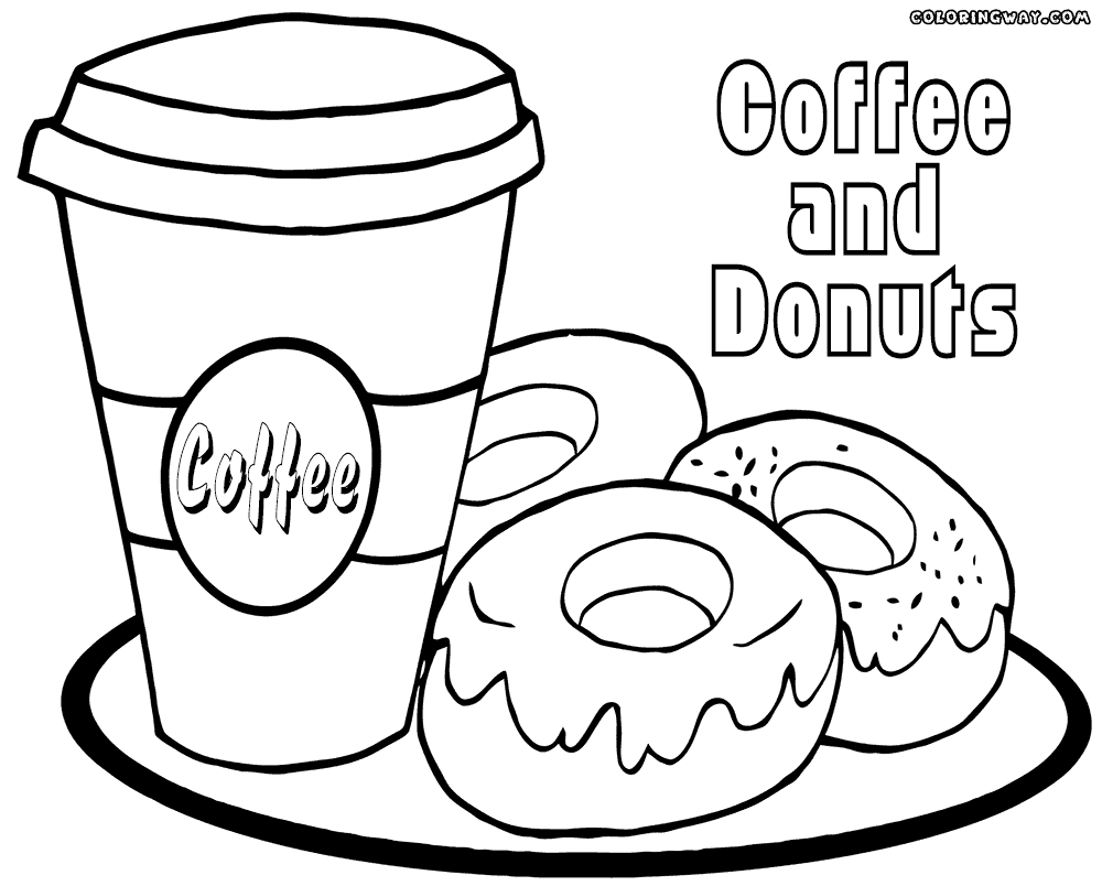 coffee coloring pages