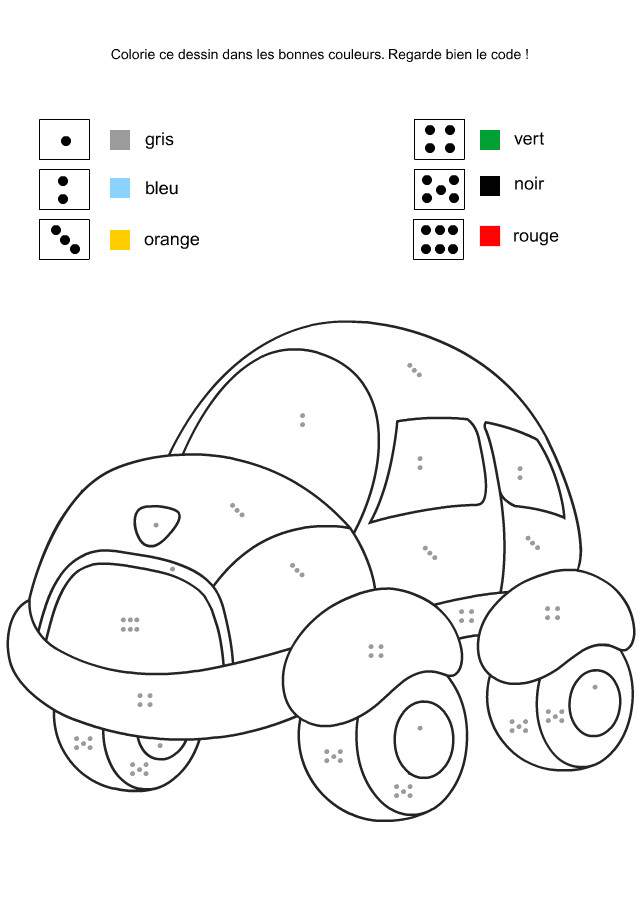 Coloriage Educatif 5 Ans Activité D éveil à Imprimer Coloriage Codé