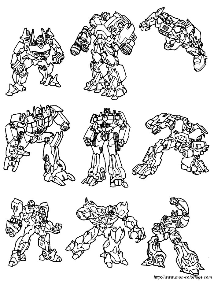 dessin a colorier a imprimer transformers