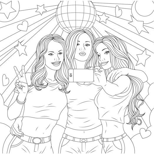 bff people coloring pages