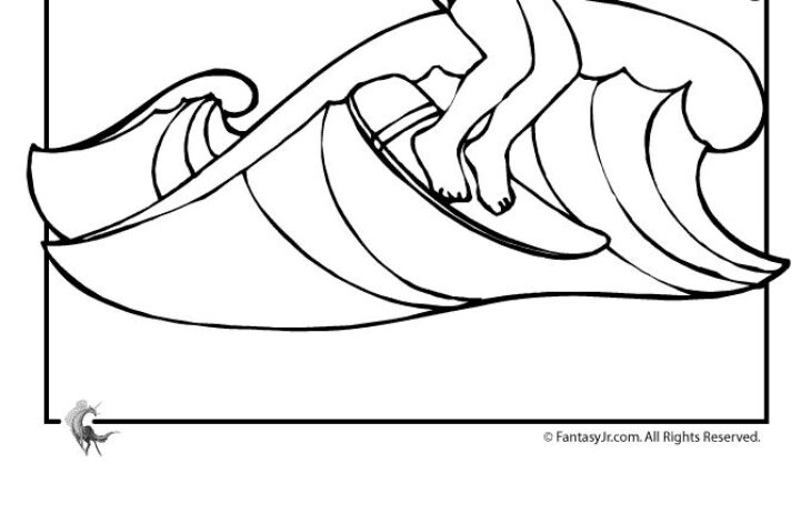 surfer coloring page surfer coloring page