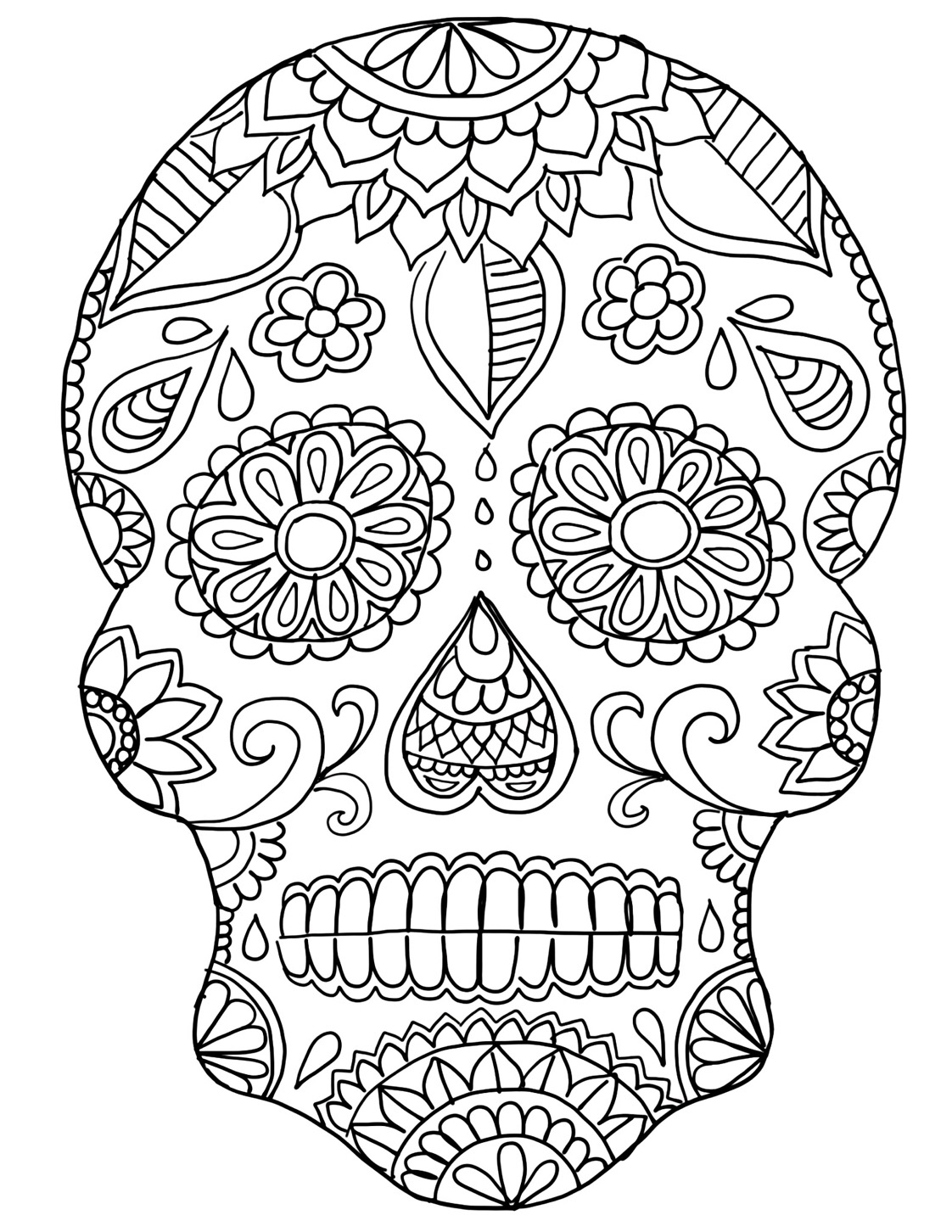 Day Of The Dead Coloring Pages Pdf at GetColorings.com | Free printable