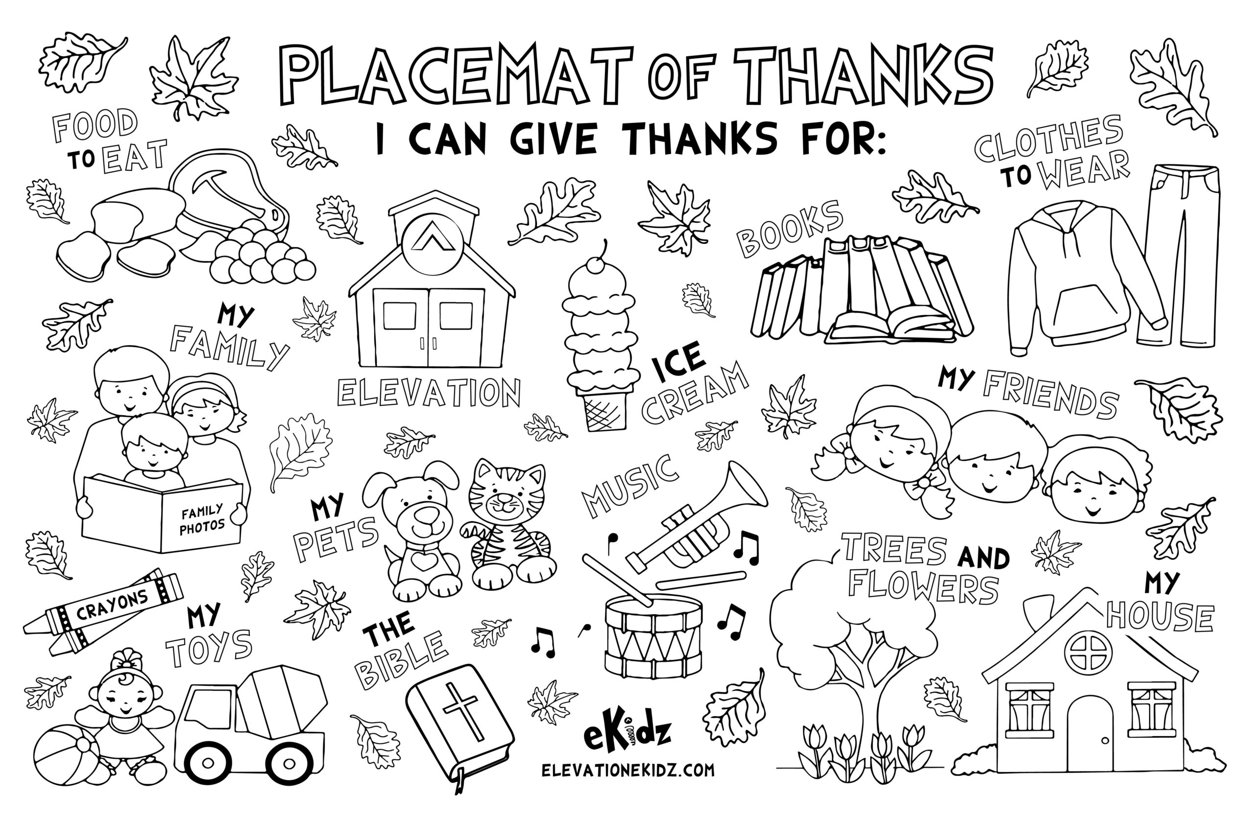 in everything give thanks coloring page