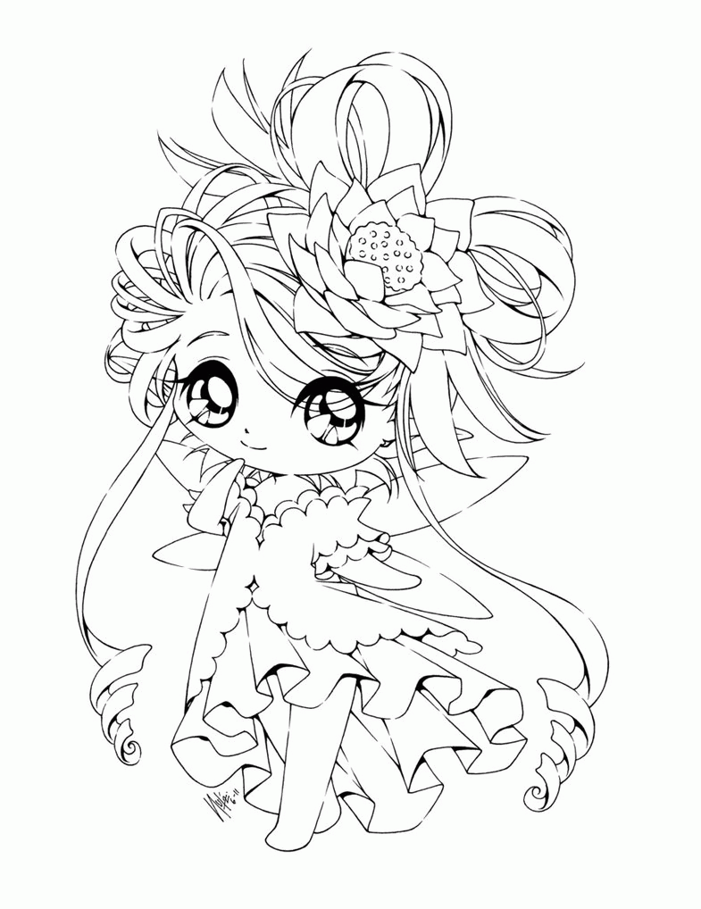 princess anime coloring pages