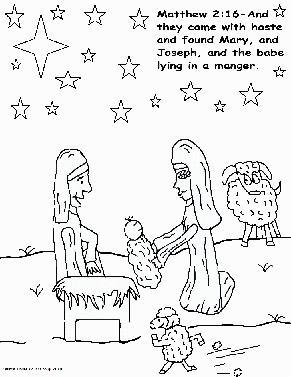 birth of jesus coloring pages free
