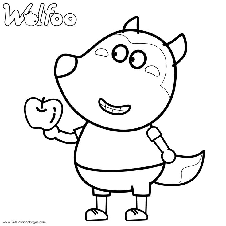 wolfoo and lucy coloring pages