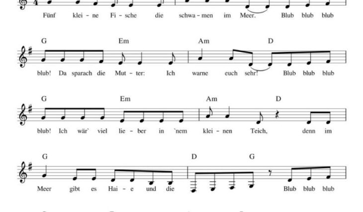 kinderlieder fur den kindergarten