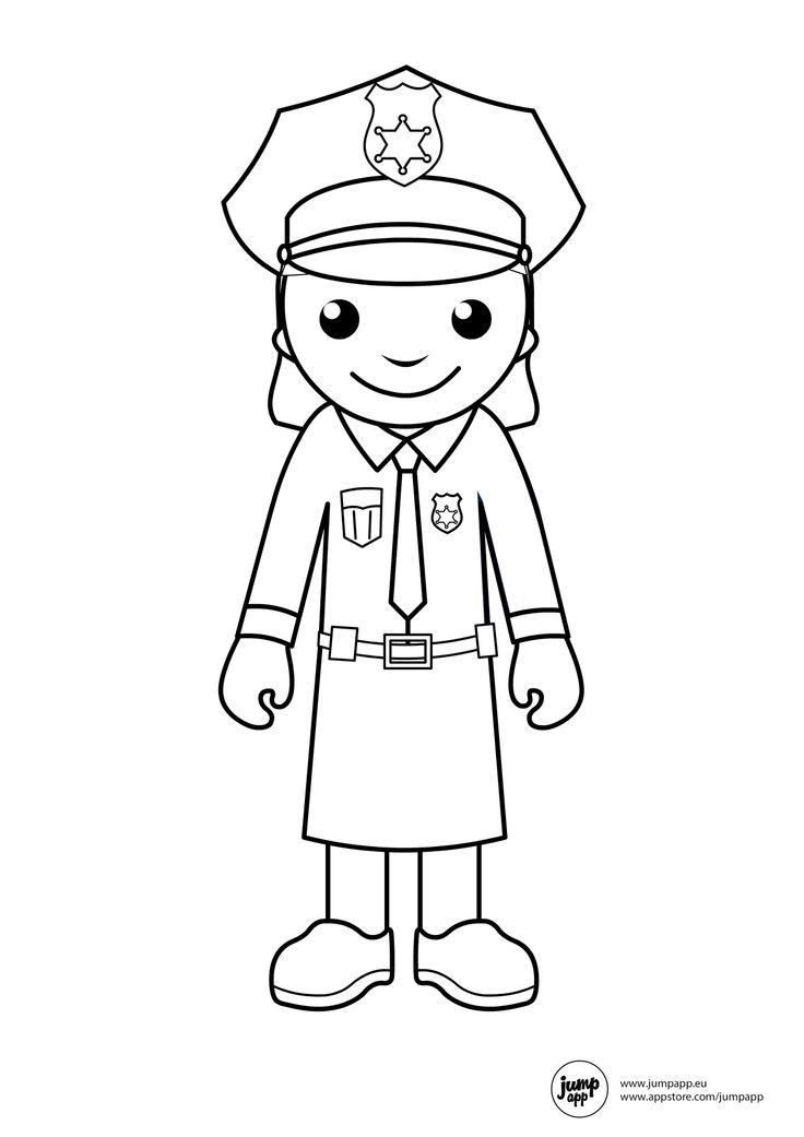 coloring pages police