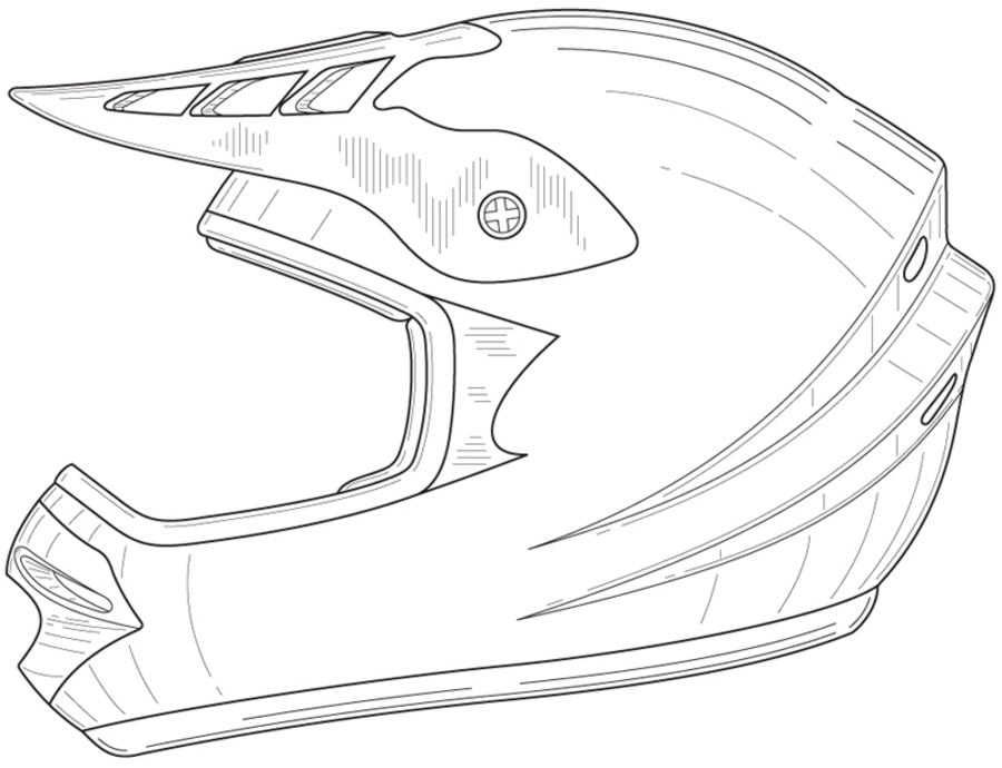 hugo lescargot dessin casque moto