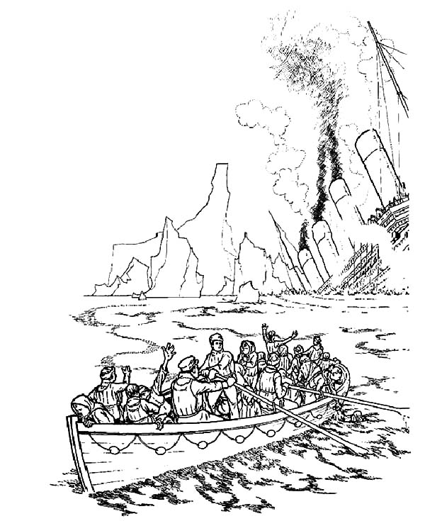 iceberg coloring page