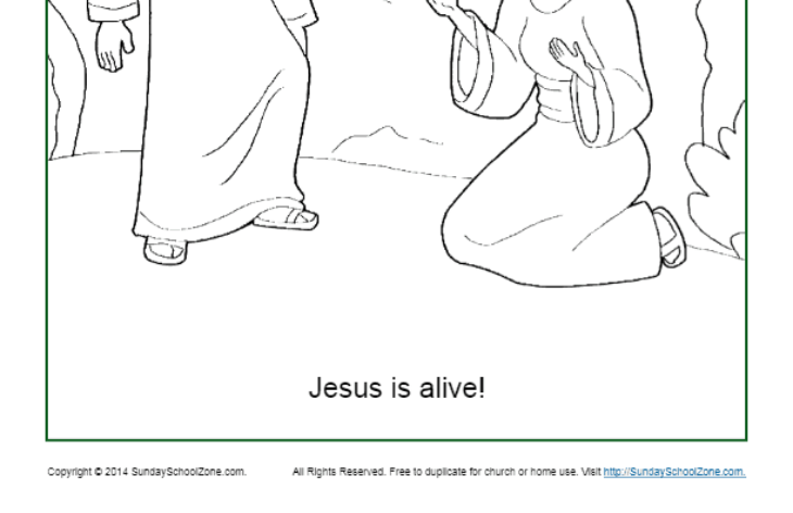 jesus is alive coloring page jesus is alive coloring page