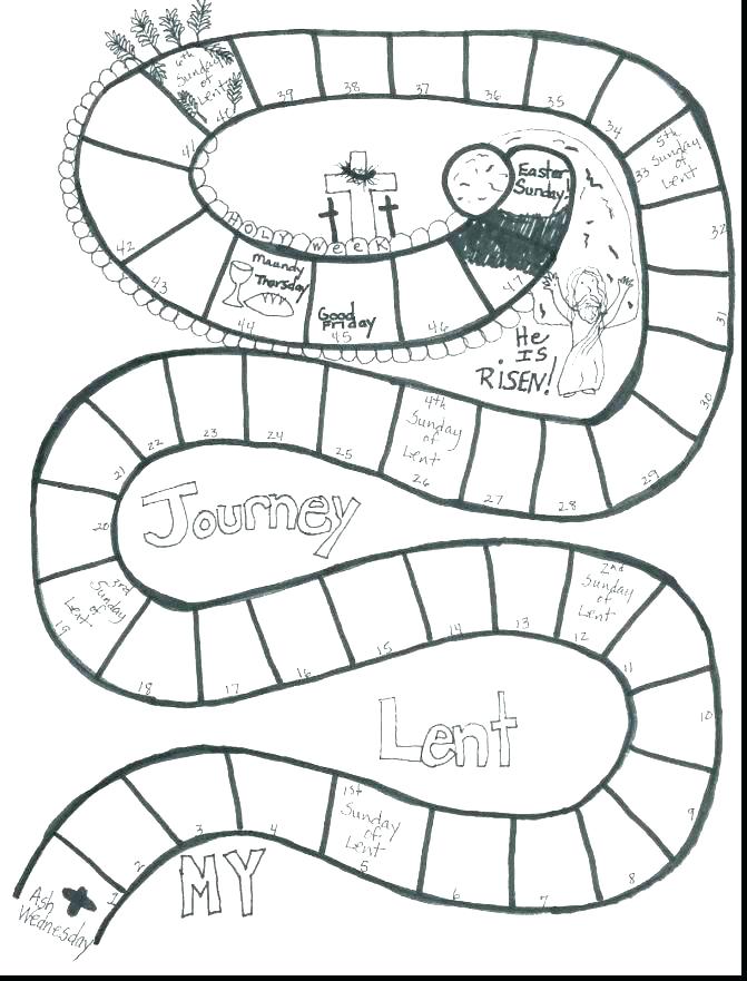 free lent coloring pages